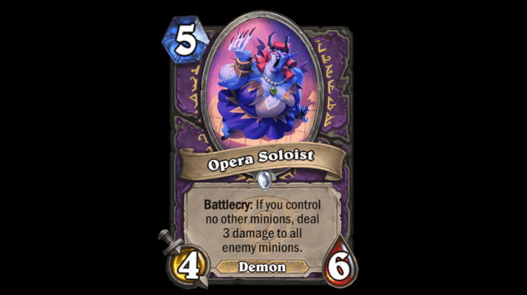 Opera Soloist in Hearthstone Festival of Legends (Image via Blizzard Entertainment)