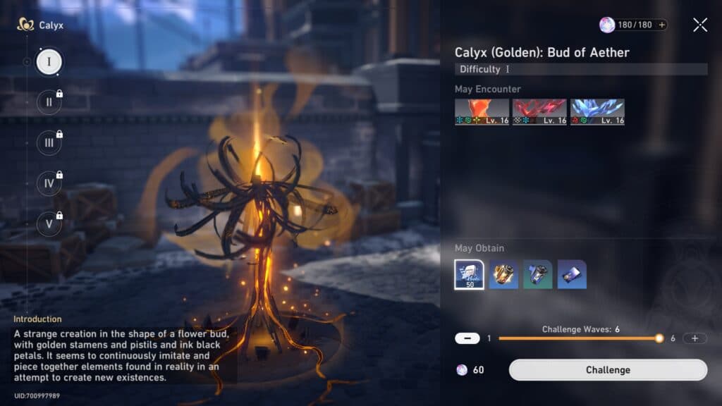 Completing Calyx challenges will grant you Trailblaze EXP