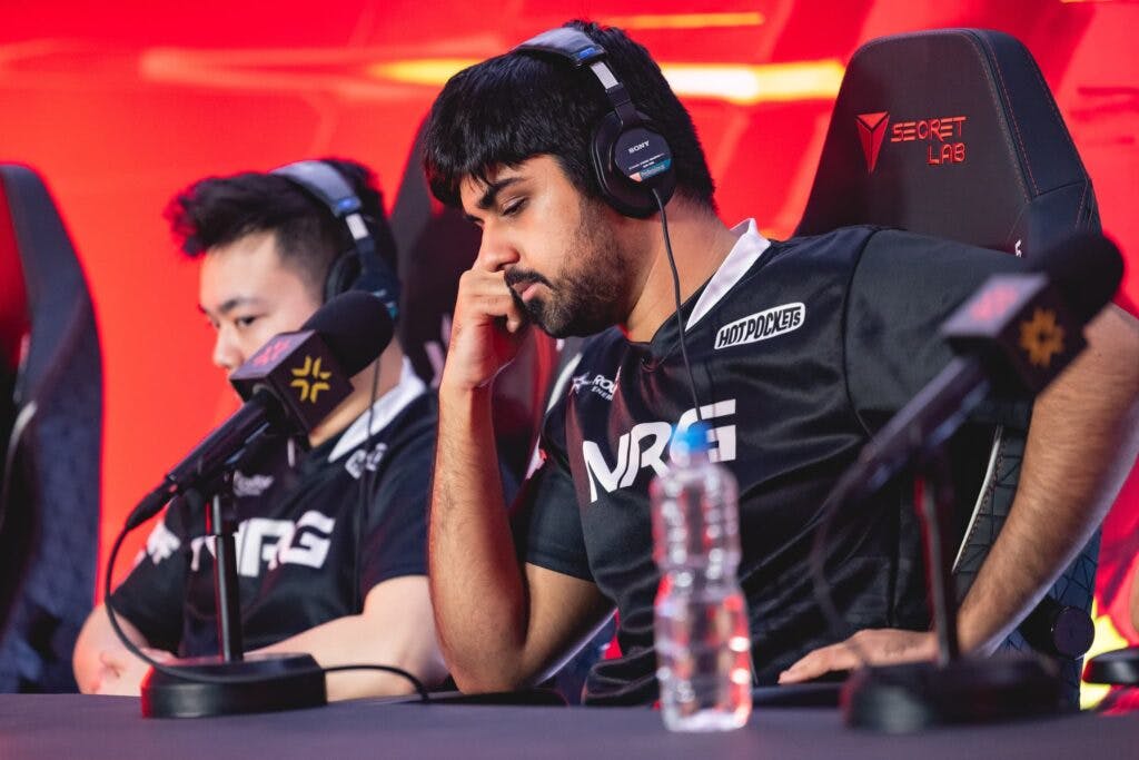 NRG's coach Chet is no stranger to speaking his mind to VALORANT media (Photo by Colin Young-Wolff/Riot Games)