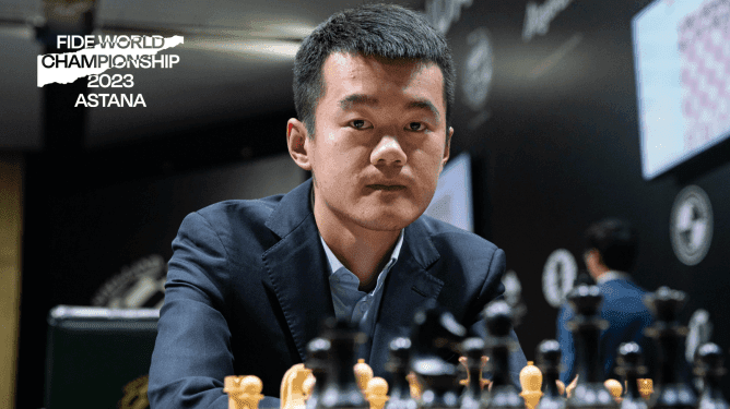 Ding Liren wins wild Game 12 to level the scores again