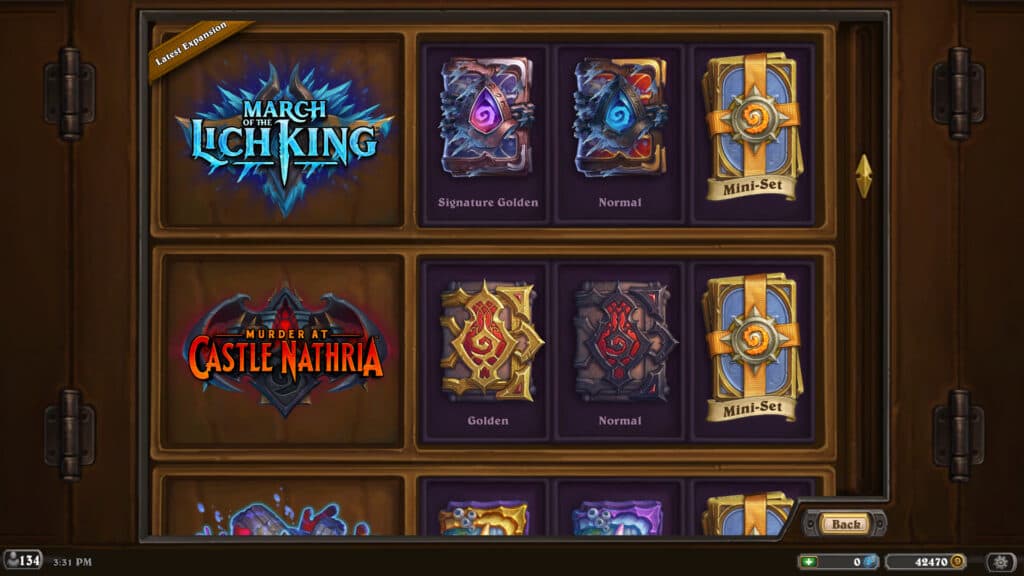 Signature Golden and Golden packs purchasable with Gold