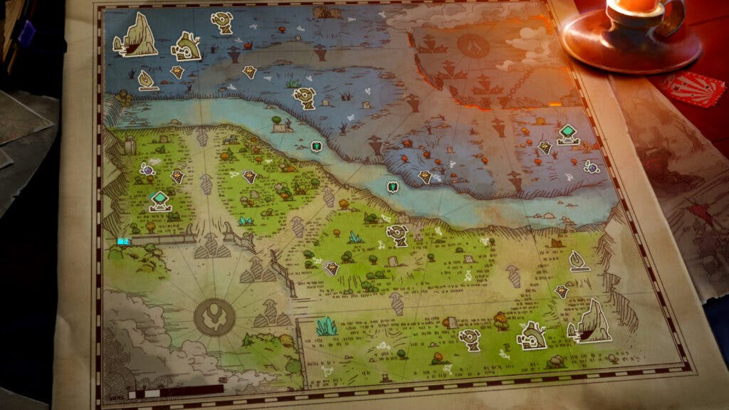The overview of Dota 2's new map in Patch 7.33.