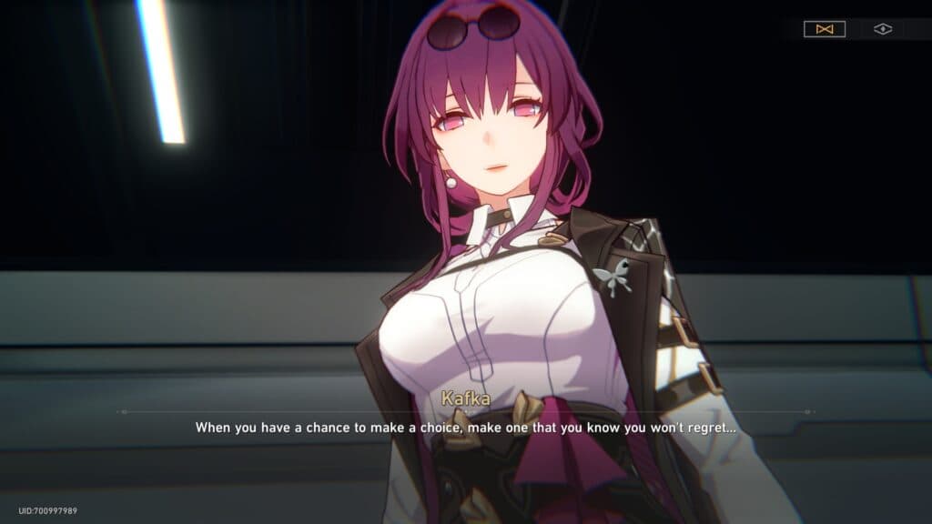 Kafka screenshot (Image via HoYoVerse)