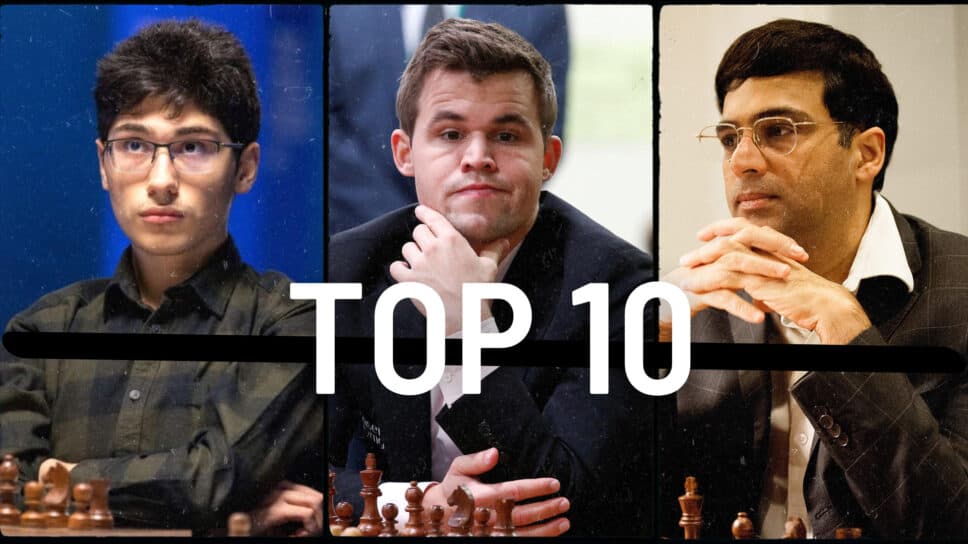 Top 10 Chess Players by FIDE rating