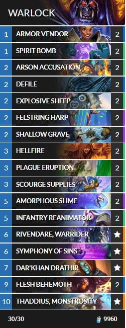 Undead Control Warlock (Deck via Meati)