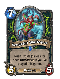 Vengeful Walloper<br>Old: 6 Mana<br><strong>New: 7 Mana</strong>