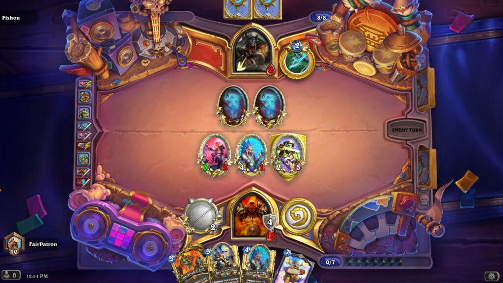 Festival of Legends theorycrafting screenshot featuring the Menagerie Warrior deck (Image via Blizzard Entertainment)