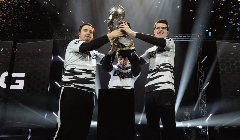 NRG's victory at RLCS Season 8 World Championship (Image from Liquipedia RL)