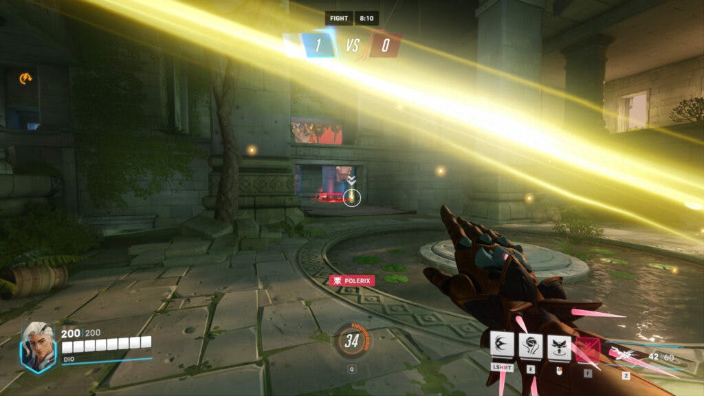 Toggle between Healing Blossom and Thorn Volley to help teammates and attack enemies (Image via Blizzard Entertainment)