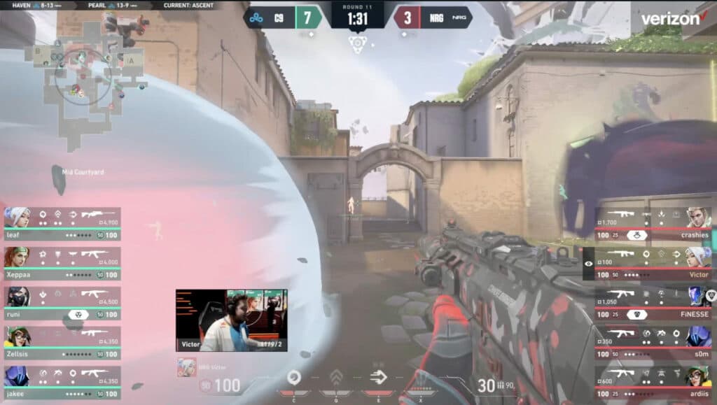 C9 were ready to close it out - image via VCT Americas