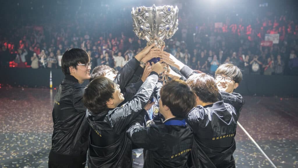The 2016 League of Legends World Championship winners (Image via Riot Games)
