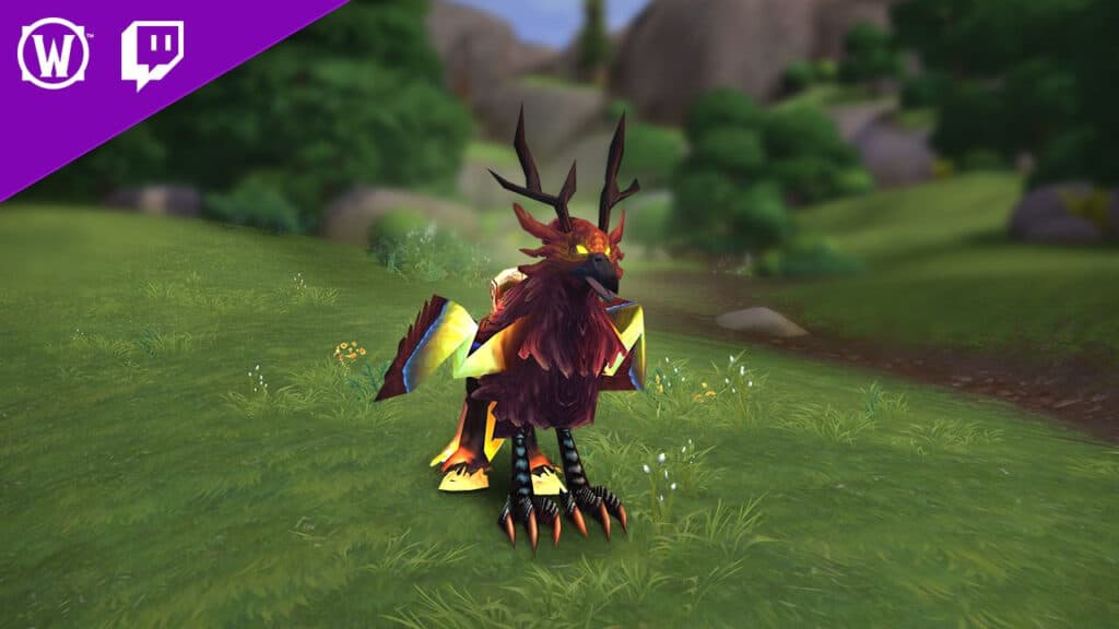 The Blazing Hippogryph mount in World of Warcraft (Image via Blizzard Entertainment)