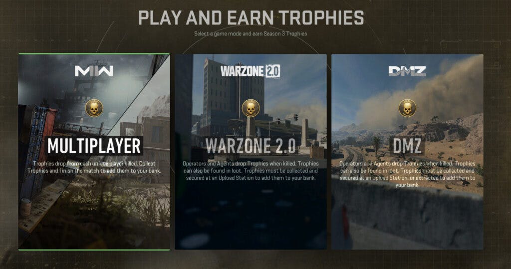 You can earn trophies in any of the core modes of Modern Warfare 2. The only place you cannot earn them is Ranked Play.