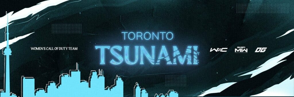 Toronto Tsunami's branding.