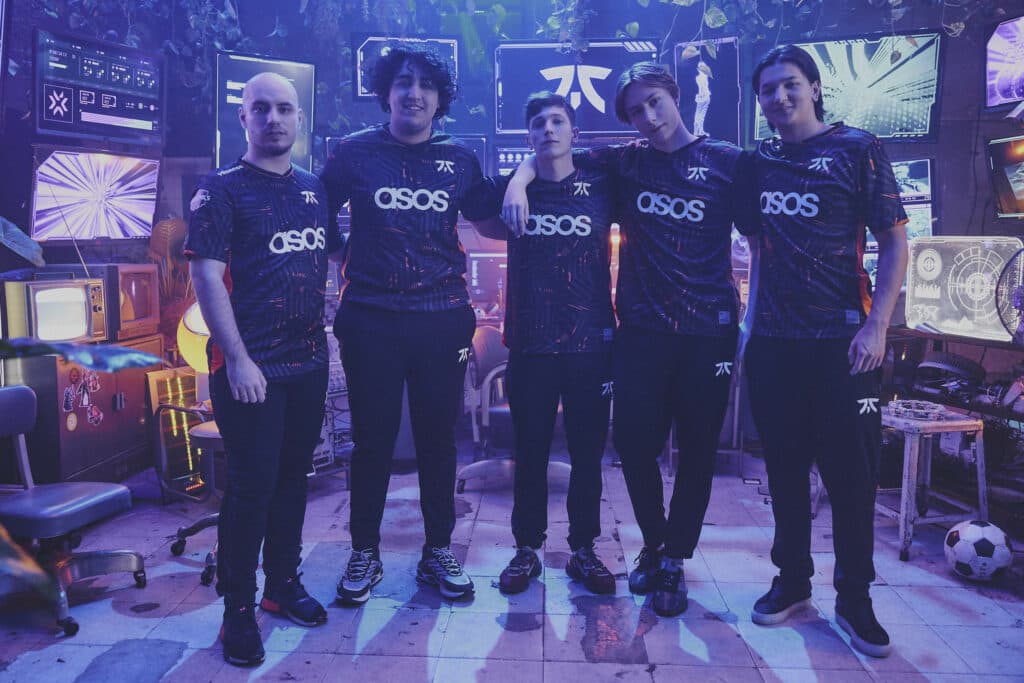 Fnatic VALORANT Roster VCT EMEA 2023 (Photo by Lance Skundrich/Riot Games)