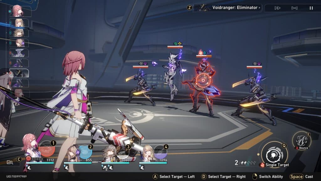 The Antimatter Legion mob in the locked door is weak to Physical, Lighting and Wind but pick whatever you like