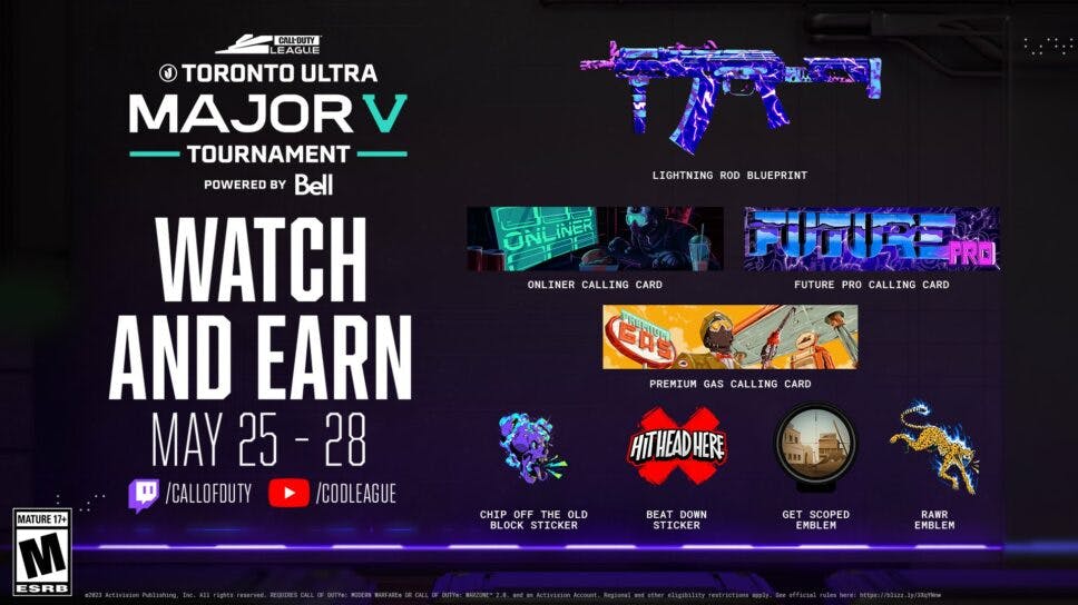 CDL Major 5: How to watch and earn free Twitch Drops cover image