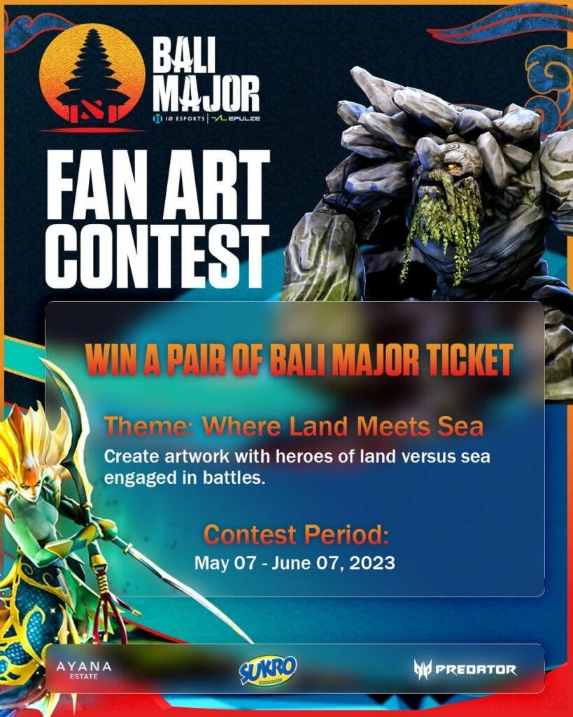 IO Esports fan art contest to win a pair of Bali Major tickets (Image via IO Esports <a href="https://twitter.com/ioesportsgg/status/1654458640643014656?s=20" target="_blank" rel="noreferrer noopener nofollow">Twitter</a>)