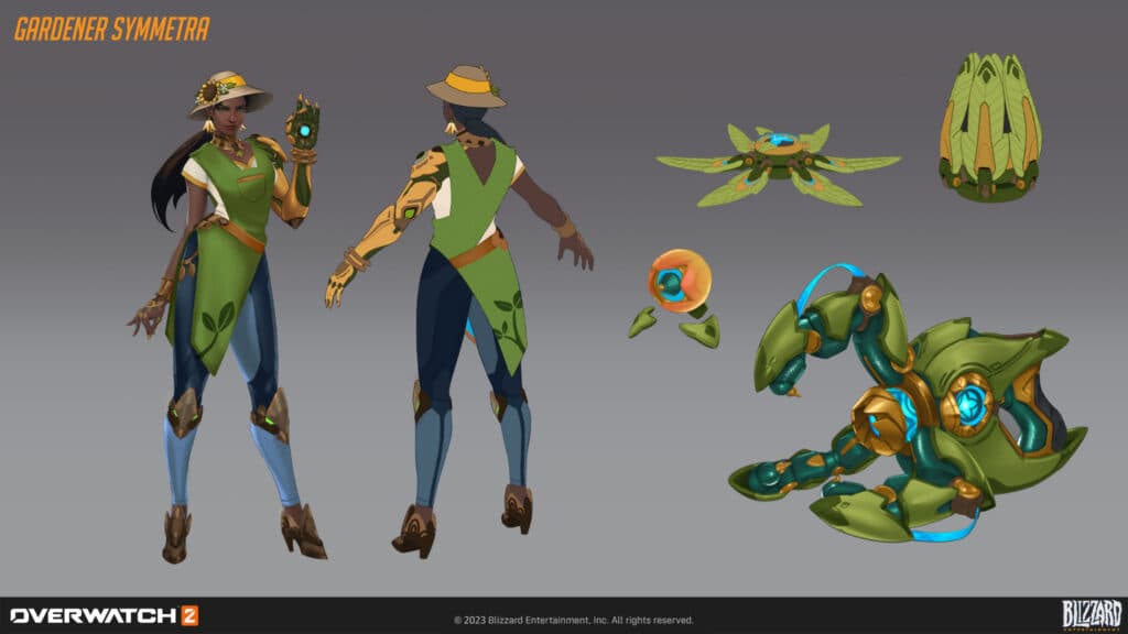 Gardener Symmetra concept art (Image via Blizzard Entertainment)