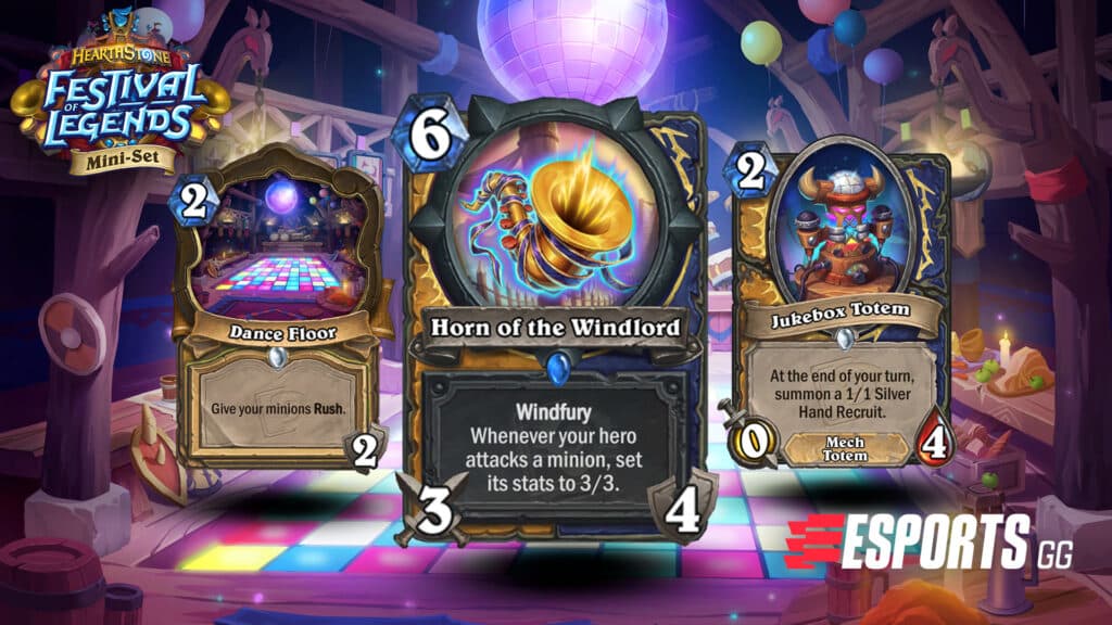 Paladin card reveal for the Audiopocalypse Hearthstone Mini-Set (Image via esports.gg)