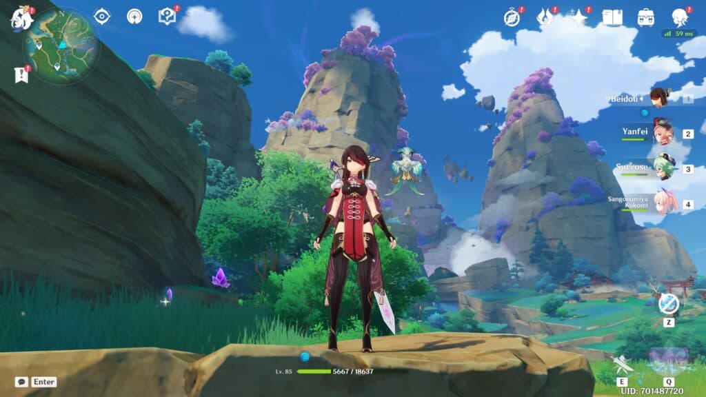 The Inzuma area in Genshin Impact is where the game's story starts to get interesting (although it's about 30+ hours in)