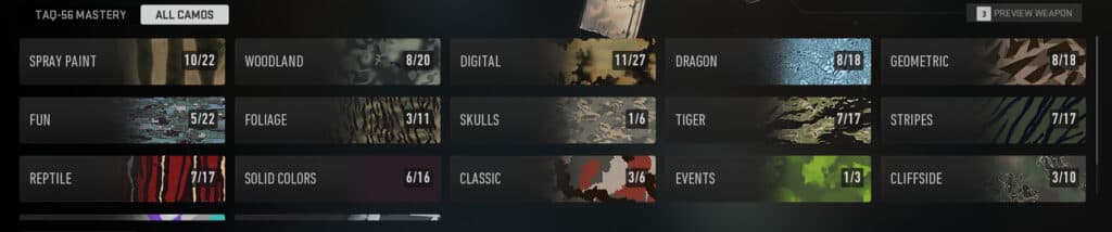 Weapon mastery in Call of Duty is all about unlocking camos.