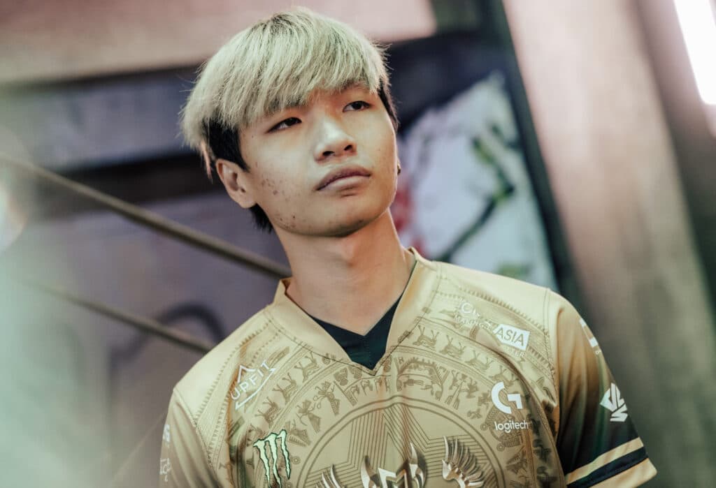 Learning about GAM Kati at MSI 2023 and the meaning behind his first game tag - image via Colin Young-Wolff/Riot Games