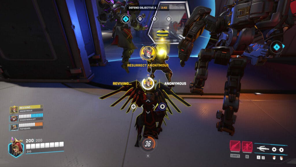 How to revive fallen teammates in Overwatch 2 Starwatch (Image via Blizzard Entertainment)