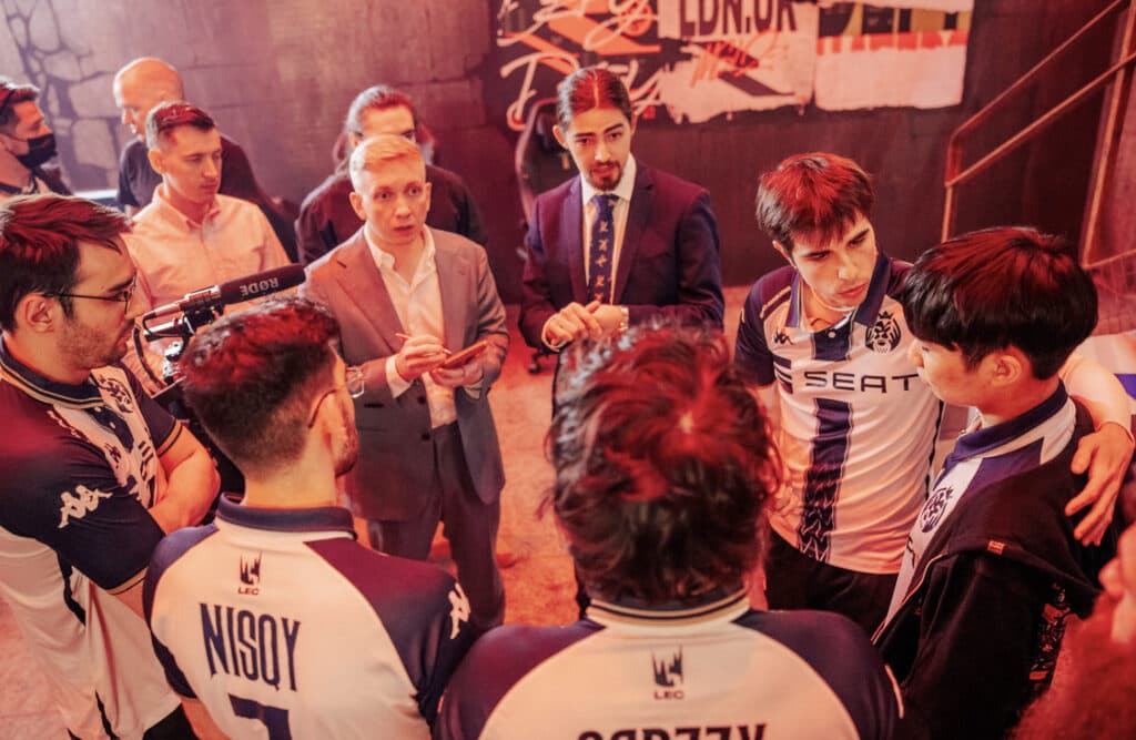 EMEA's first seed entering MSI against the LCK second seed of T1 as underdogs (Image via Colin Young-Wolff and Riot Games)