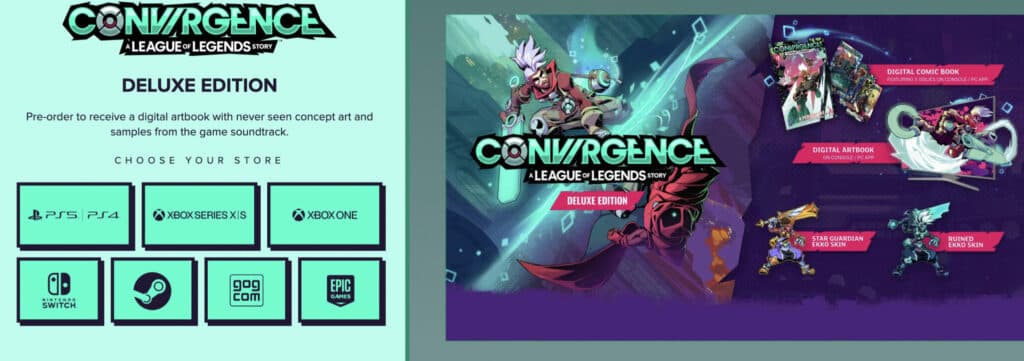 Deluxe Edition of Convergence - image via Convergence Game official site