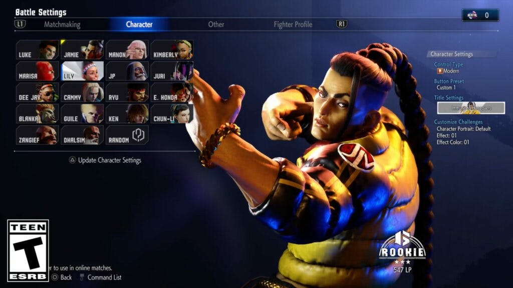 Street Fighter 6 online ranked play screenshot featuring Jamie (Image via Capcom)