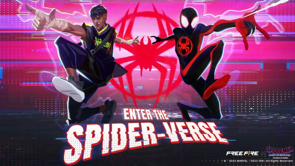 Free Fire x Spider-Man: Across the Spider-Verse to bring a new mode, themed collectibles, and more for players cover image