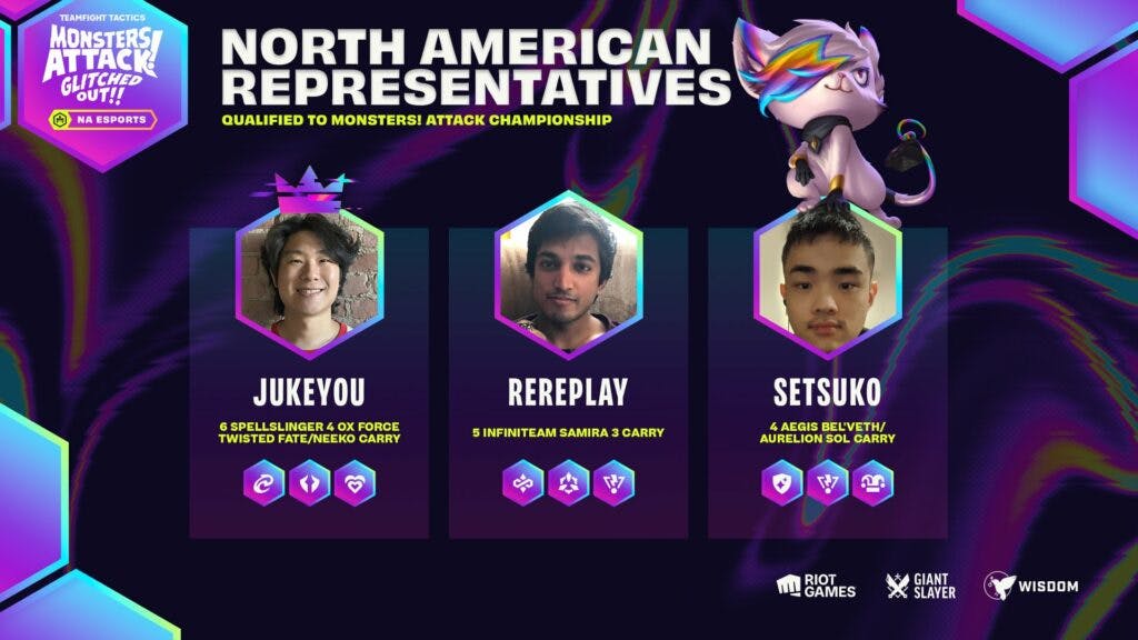 North American Monsters Attack! Championship representatives (Image via Riot Games)
