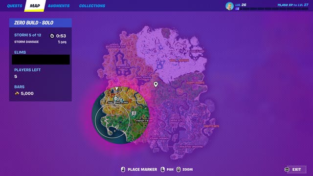How many Storm Zones and Circles are in a Fortnite match? cover image