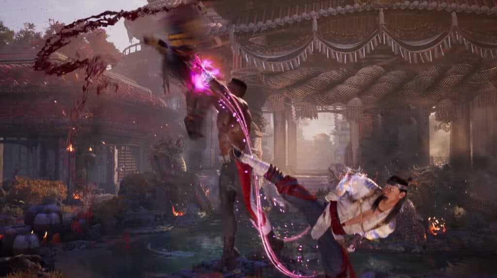 Jax assisting Liu Kang as a Kameo (Image Credit: Warner Bros.)