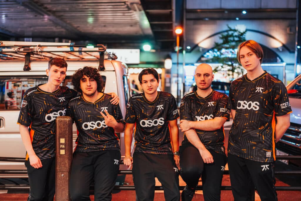 Fnatic VALORANT roster at Masters Tokyo (Photo via Lee Aiksoon/Riot Games)