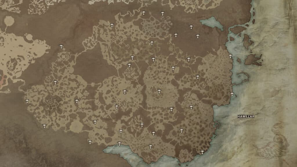 Altars in Hawezar (Image via D4Builds.gg)