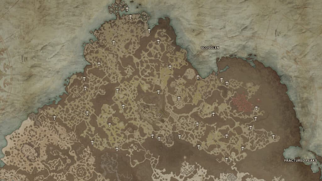 Altars in Scosglen (Image via D4Builds.gg)