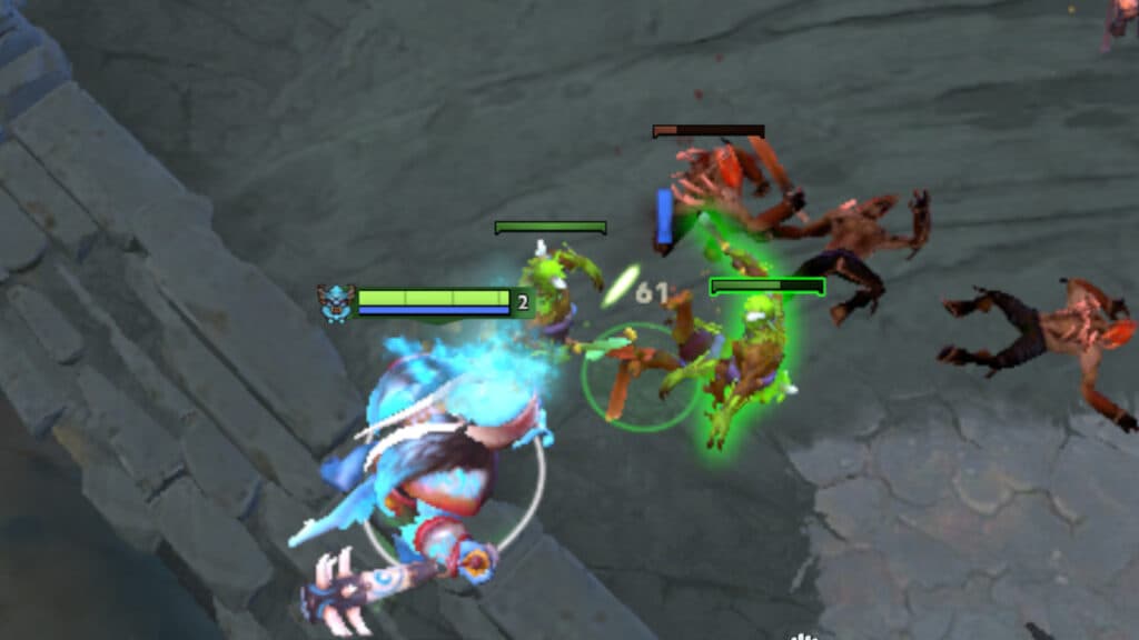 Creep deny settings in Dota 2