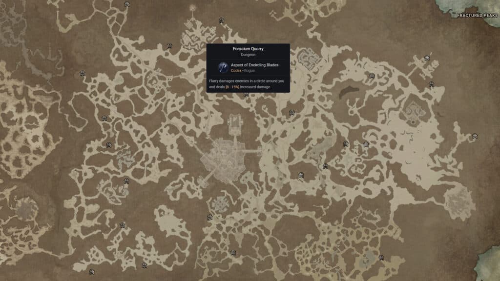 Unlock the Secret of the Spring riddle by visiting the Forsaken Quarry dungeon (Image via D4Builds.gg)