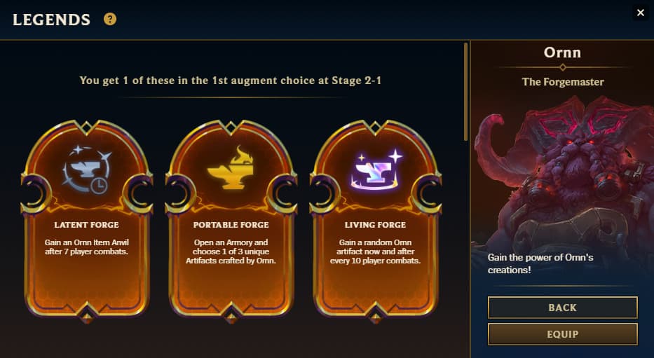 Ornn legend selection (Image via Riot Games)