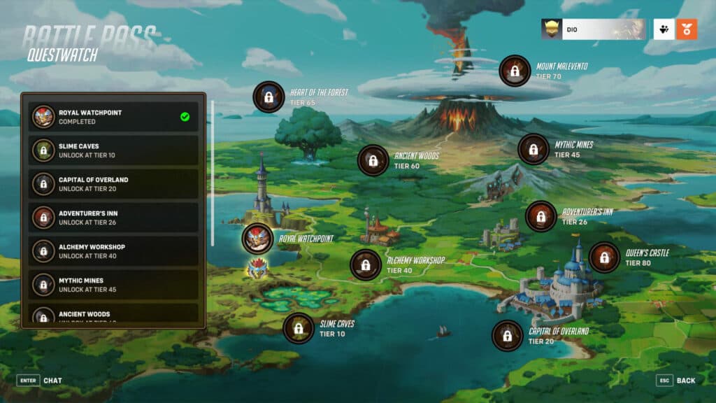 Overwatch 2 Questwatch map (Image via Blizzard Entertainment)