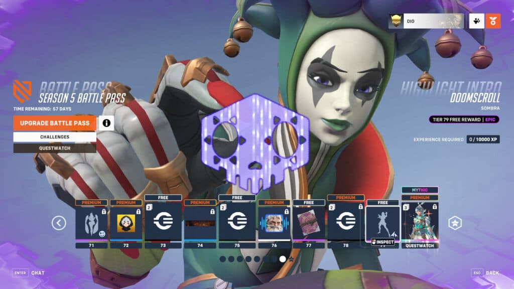 Boop! It's the Doomscroll Sombra highlight intro (Image via Blizzard Entertainment)