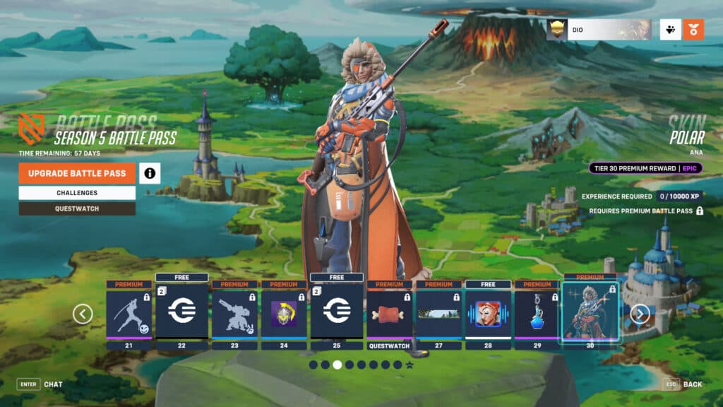 An Epic Ana skin (Image via Blizzard Entertainment)