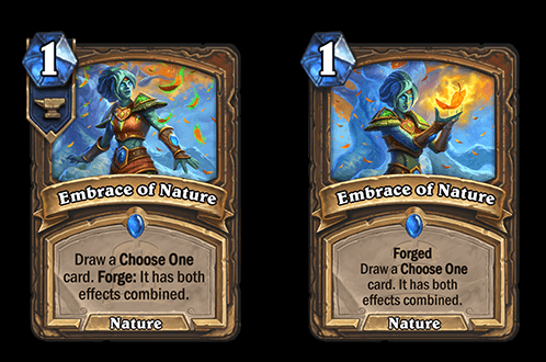 Embrace of Nature in Hearthstone TITANS (Image via Blizzard Entertainment)