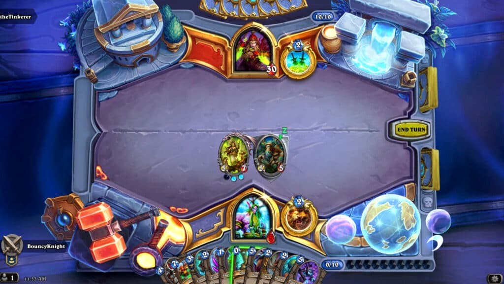 How Titan minions work in Hearthstone (Image via Blizzard Entertainment)