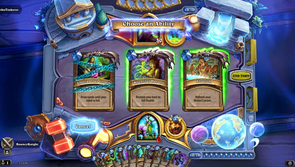 Spontaneous Growth cannot be used again (Image via Blizzard Entertainment)