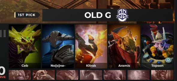 Aramis returned to play with Old G, but disconnects after the drafting phase.