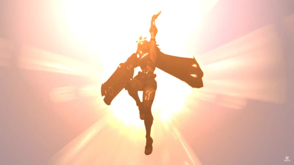 A tease of the new support Hero coming in Overwatch: Invasion