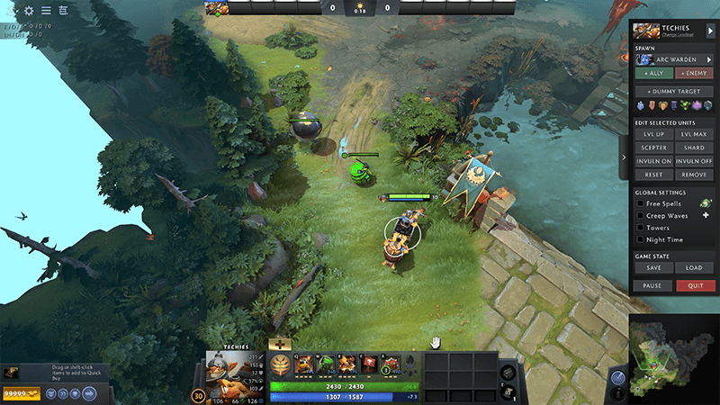 The old Remote Mines were used to code the new Sticky Bombs. Unfortunately that led to a crazy Techies bug down the line! (Image via Valve)